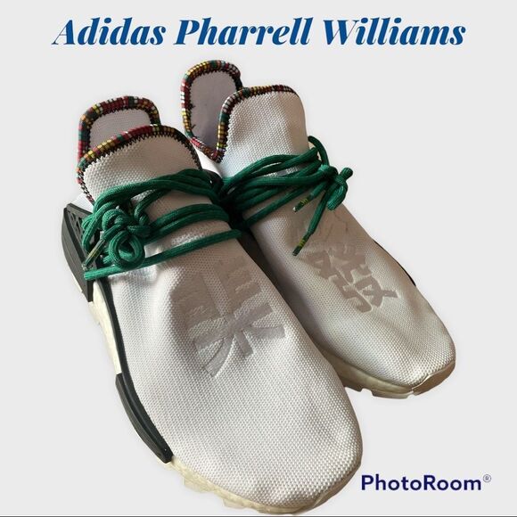 💥 👟 Like New 👟 Adidas Pharrell Williams Human Race Sneakers Shoes ~ Size 9 💥 - Picture 1 of 11